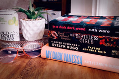 Crime mystery thriller books subscription box for book lovers gift for women, mothers day, gift for her