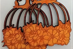 Earring, charm, ornament  - Laser cut/engraved  design ready for your crafty self to paint, decorate, gift to a friend, keep for your self.