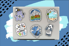 Vinyl Sticker Club - 4 to 6 High Quality Stickers with Unique Art - New Theme Each Month