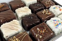 Image of a box of our Fall Combo including our fall flavors, the Pumpkin Spice Blondie Bite and the Caramel Pecan Brownie Bite.